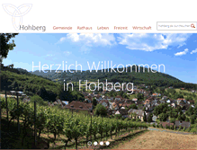 Tablet Screenshot of hohberg.de